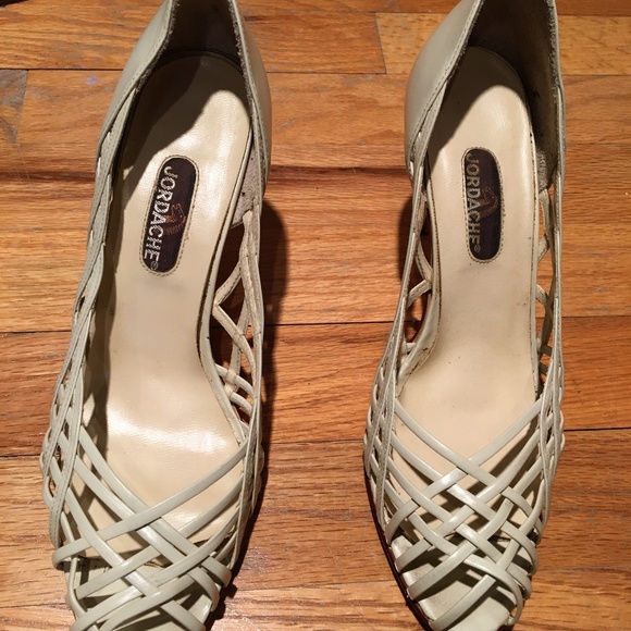 VINTAGE JORDACHE Leather Heeled Pumps - Picture 1 of 1